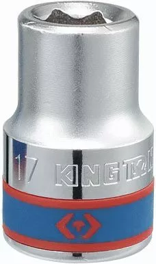 Головка торцевая стандартная шестигранная 3/4", 17 мм KING TONY 633517M
