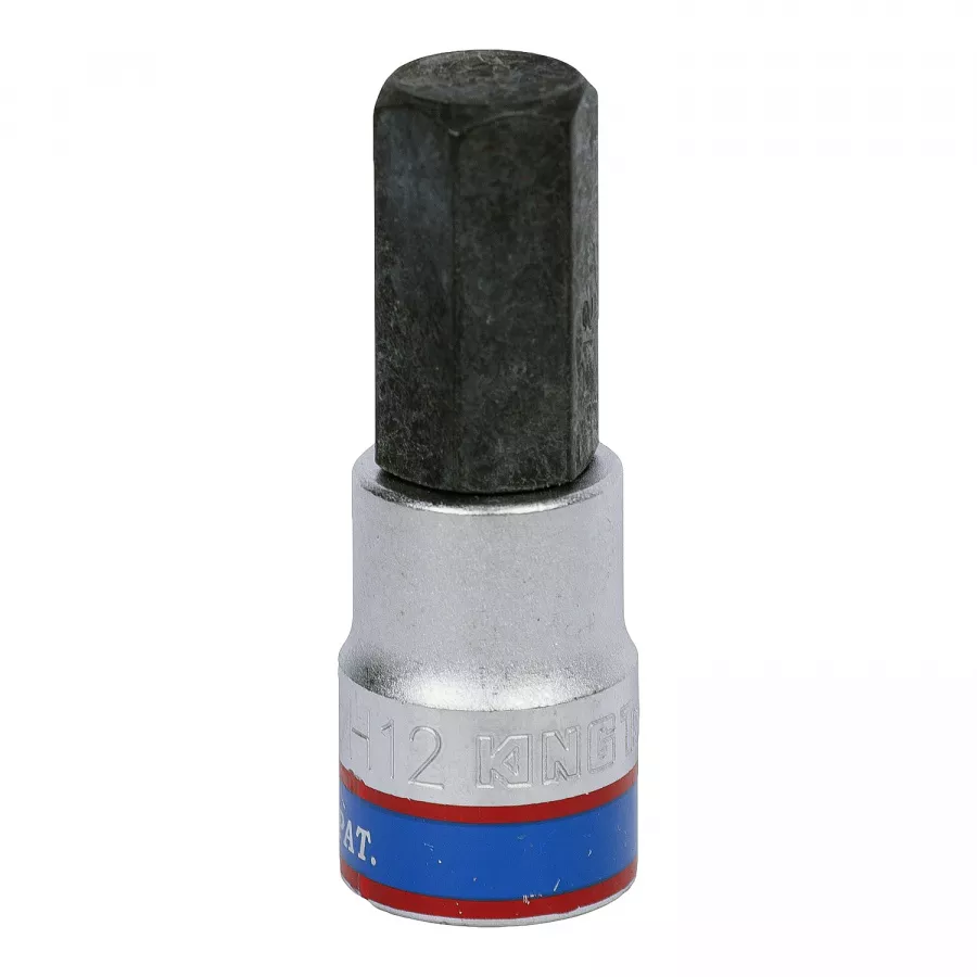 Насадка (бита) торцевая 3/8", Hex, 12 мм, L = 50 мм KING TONY 302512