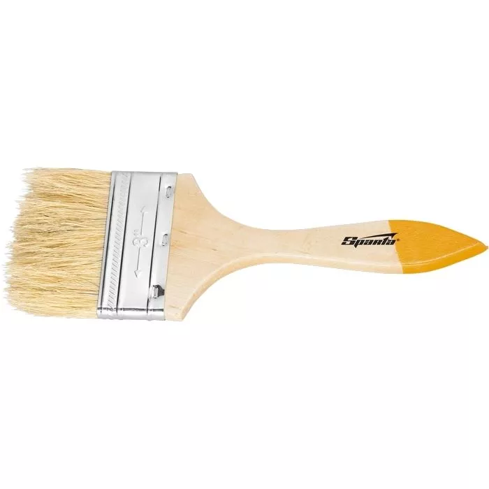 Кисть плоская Slimline 1.5" (38 мм) натуральная щетина, деревянная ручка Sparta