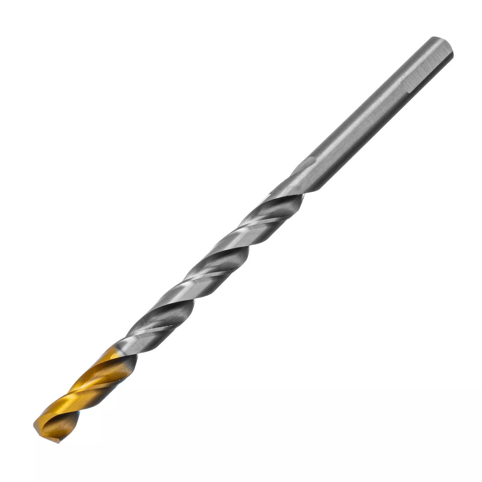 Сверло спиральное по металлу 8,5 х 165 мм, Р6М5, Golden Tip, удлиненное Denzel
