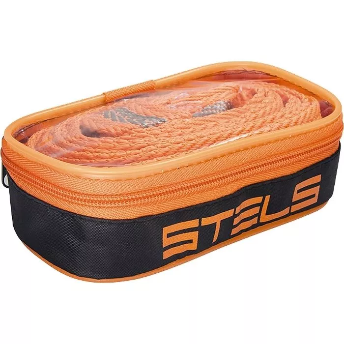 Трос буксировочный 3.5 т, 5 м, 2 крюка, сумка на молнии Stels