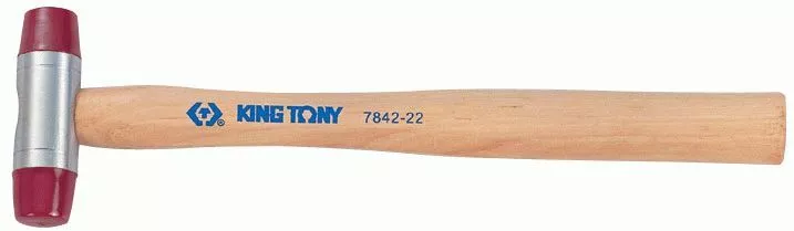 Киянка 45 мм, 420 г, полиуретановые сменные насадки KING TONY 7842-45