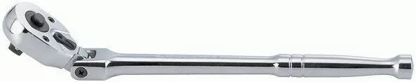 Трещотка 3/8", 280 мм, 32 зубца, флажковая с кнопкой, шарнирная KING TONY 3781-11P