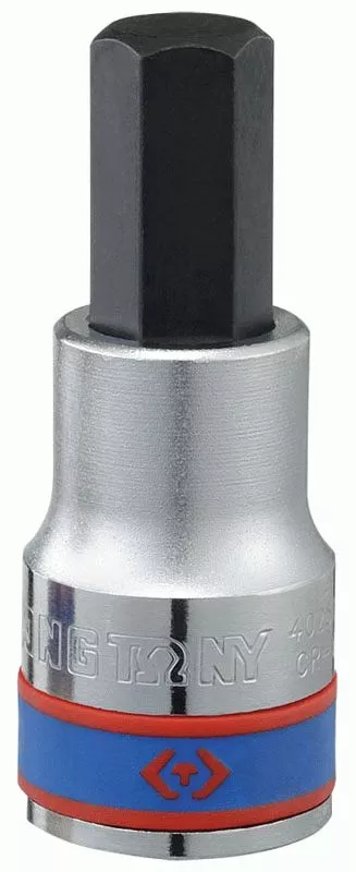 Насадка (бита) торцевая 1/2", Hex, 10 мм, L = 60 мм KING TONY 402510