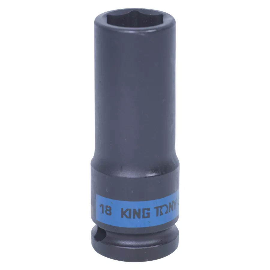 Головка торцевая ударная глубокая шестигранная 1/2", 18 мм KING TONY 443518M