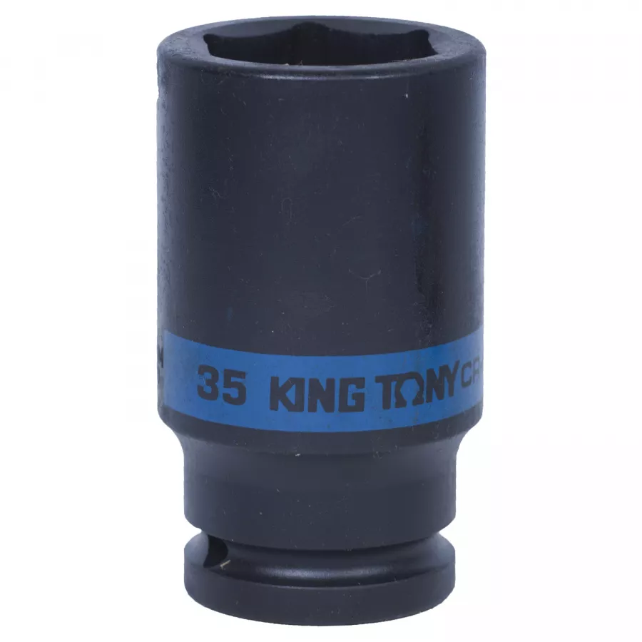 Головка торцевая ударная глубокая шестигранная 3/4", 35 мм KING TONY 643535M