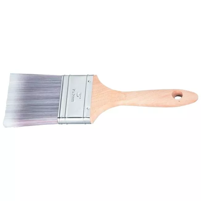 Кисть плоская Platinum 2.5", искусственная щетина, деревянная ручка MTX
