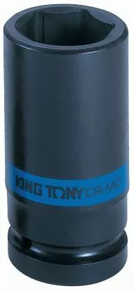 Головка торцевая ударная глубокая шестигранная 1", 34 мм KING TONY 843534M