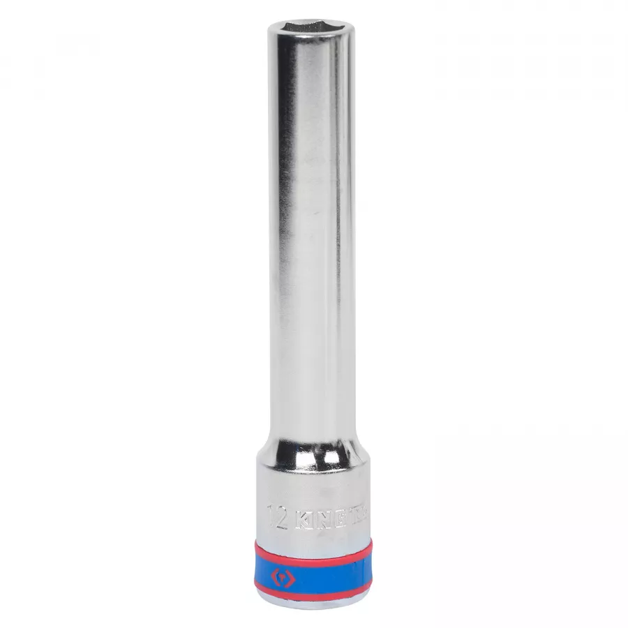 Головка торцевая глубокая шестигранная 1/2", 12 мм, L = 120 мм KING TONY 425512M