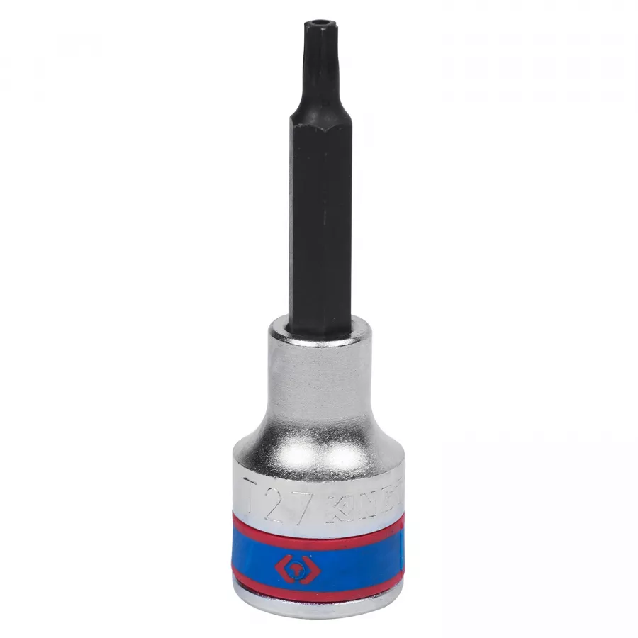 Насадка (бита) торцевая 1/2", Torx, T27, L = 80 мм, с отверстием KING TONY 403727