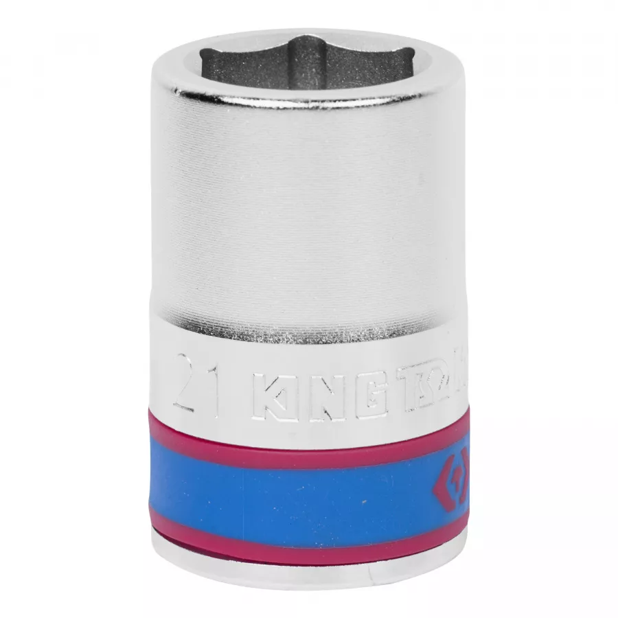 Головка торцевая стандартная шестигранная 3/4", 21 мм KING TONY 633521M