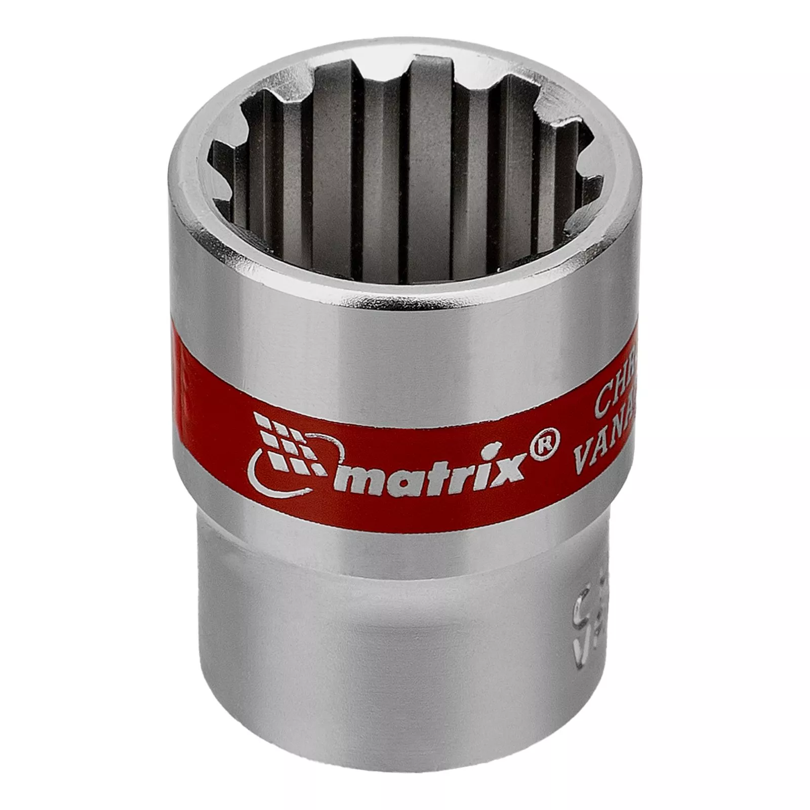 Набор универсальных торцевых головок 1/4", Spline, CrV, 4-13мм, 10 штук Matrix