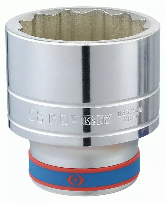 Головка торцевая стандартная двенадцатигранная 1", 38 мм KING TONY 833038M