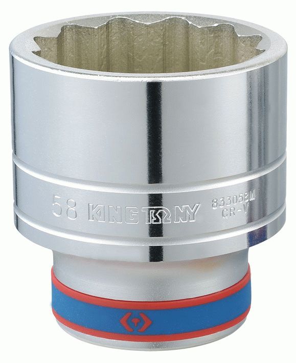 Головка торцевая стандартная двенадцатигранная 1", 70 мм KING TONY 833070M
