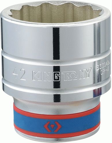 Головка торцевая стандартная двенадцатигранная 3/4", 70 мм KING TONY 633070M