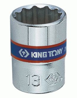 Головка торцевая стандартная двенадцатигранная 1/4", 8 мм KING TONY 233008M
