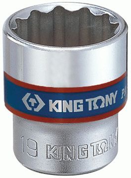 Головка торцевая стандартная двенадцатигранная 3/8", 13 мм KING TONY 333013M