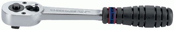 Трещотка 3/8", 200 мм, 32 зубца, флажковая с кнопкой, фиксатор KING TONY 3771-08G