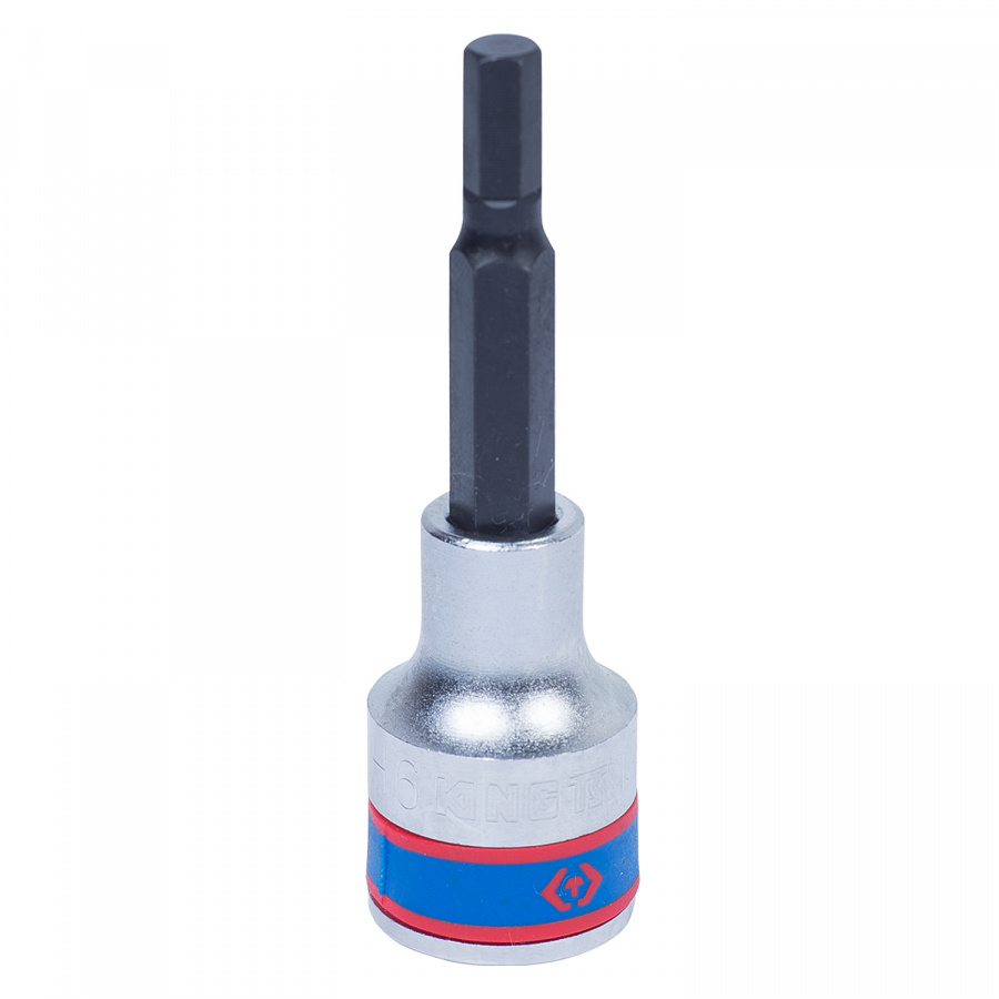 Насадка (бита) торцевая 1/2", Hex, 6 мм, L = 80 мм KING TONY 403506