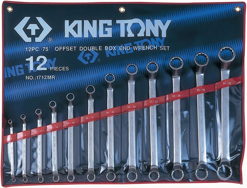 Набор накидных ключей, 6-32 мм, 12 предметов KING TONY 1712MR