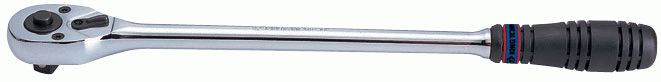 Трещотка 1/2", 375 мм, 32 зубца, флажковая с кнопкой KING TONY 4762-15G