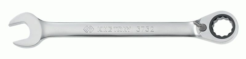 Ключ трещоточный комбинированный с флажковым переключением 19 мм KING TONY 373219M