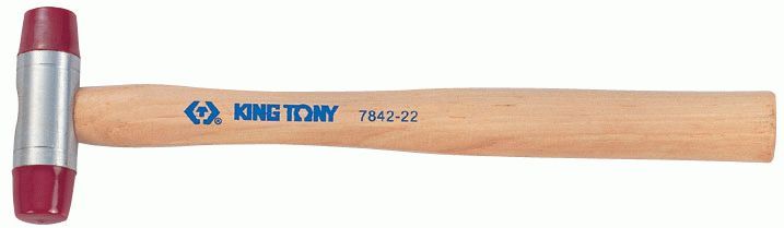 Киянка 35 мм, 305 г, полиуретановые сменные насадки KING TONY 7842-35