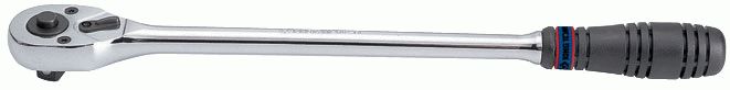 Трещотка 1/2", 250 мм, 32 зубца, флажковая с кнопкой KING TONY 4762-10G