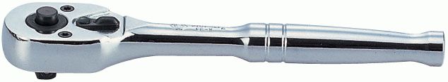 Трещотка 1/4", 140 мм, 24 зубца, флажковая с кнопкой KING TONY 2761-55P