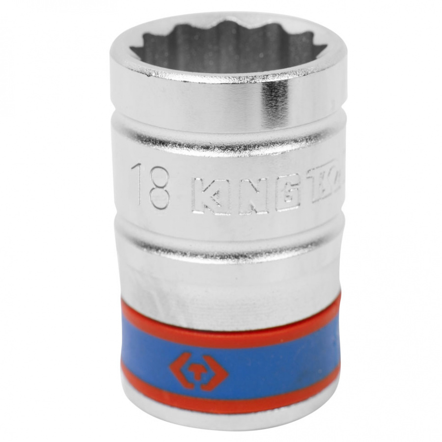Головка торцевая стандартная двенадцатигранная 1/2", 18 мм KING TONY 433018M